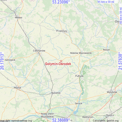 Gołymin-Ośrodek on map