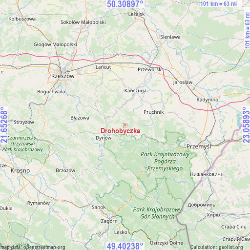 Drohobyczka on map