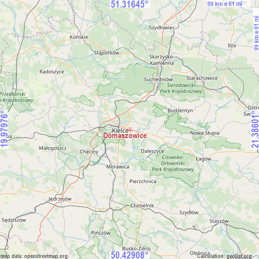 Domaszowice on map