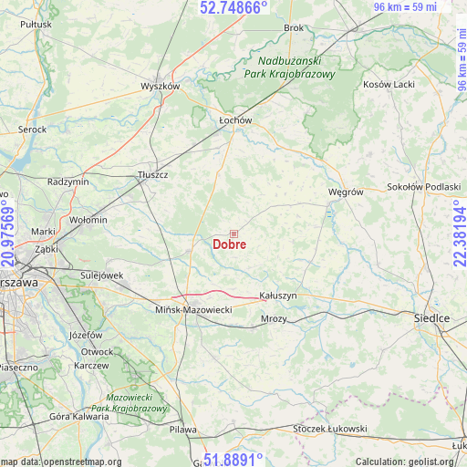 Dobre on map