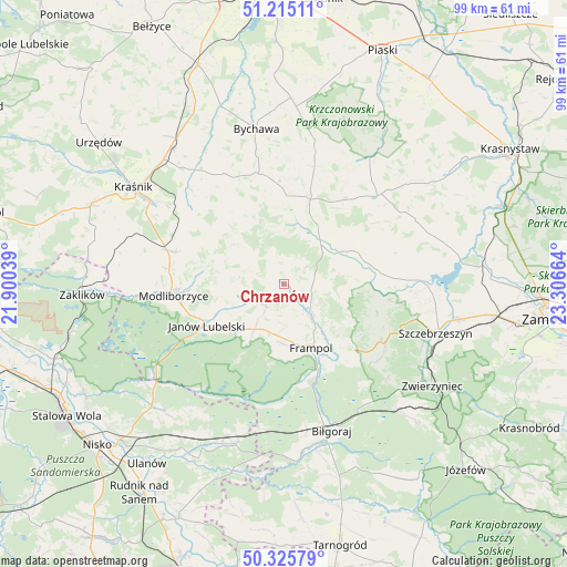 Chrzanów on map