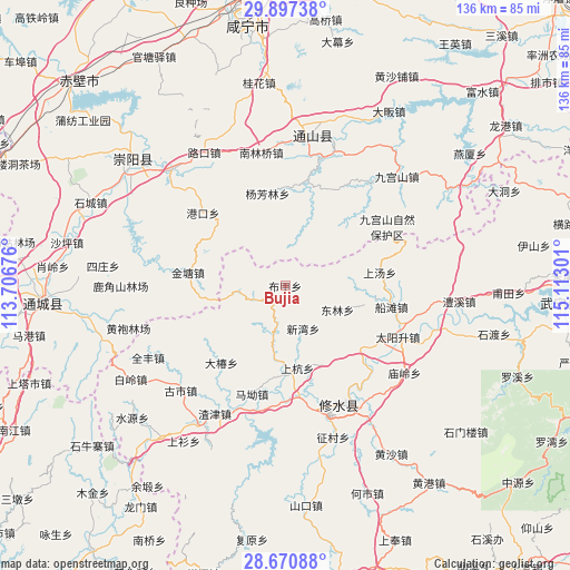 Bujia on map