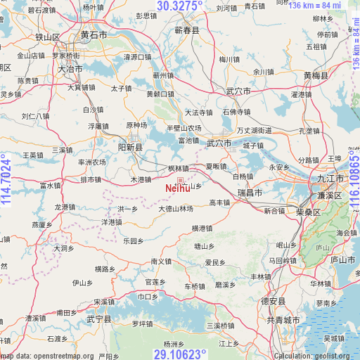 Neihu on map