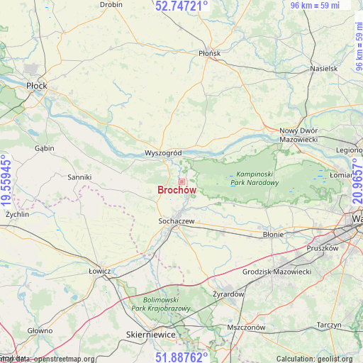 Brochów on map