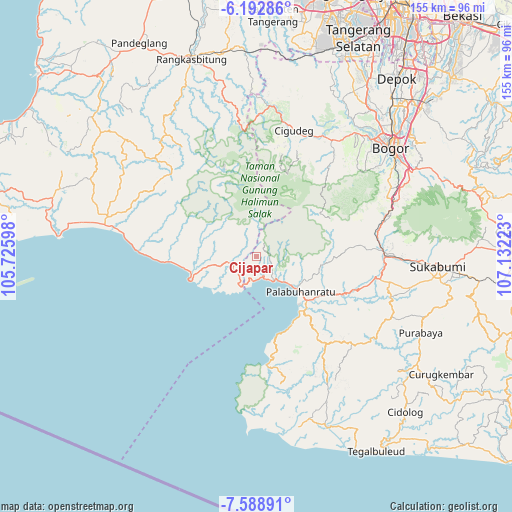 Cijapar on map
