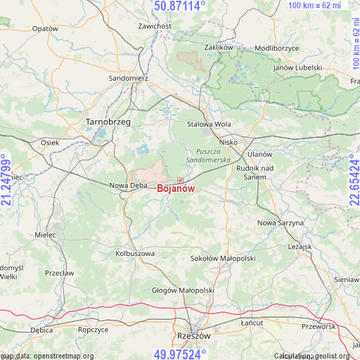 Bojanów on map