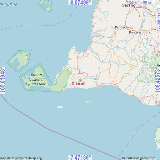 Cikiruh on map