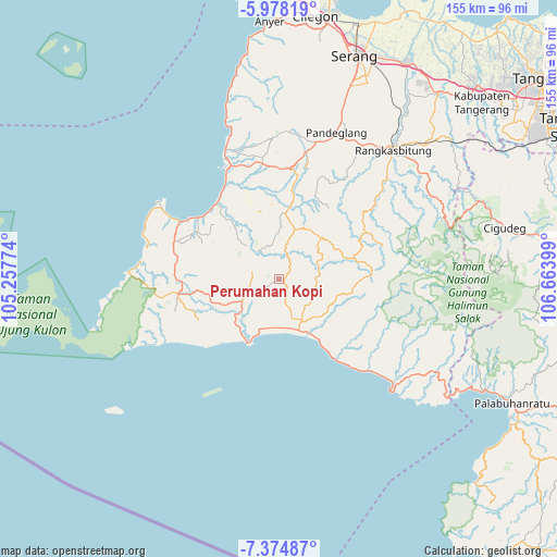 Perumahan Kopi on map