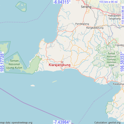 Kiarajangkung on map