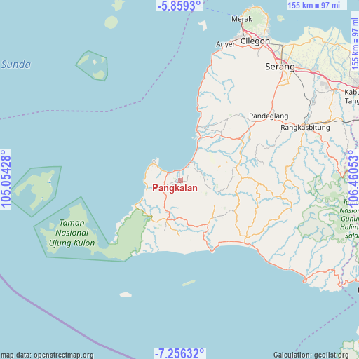 Pangkalan on map