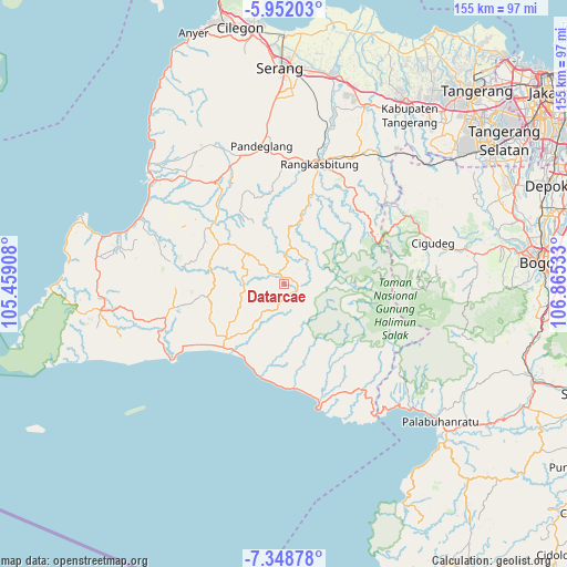 Datarcae on map