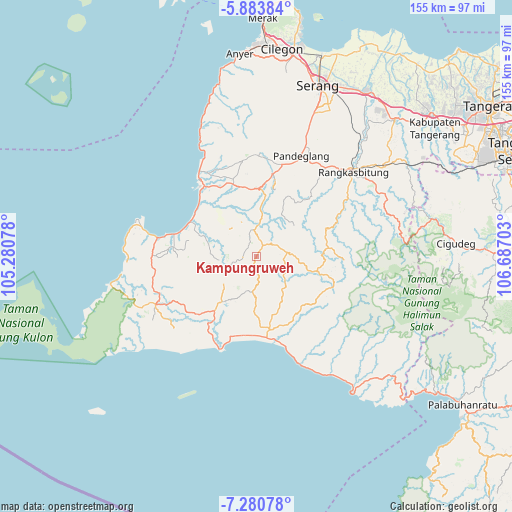 Kampungruweh on map