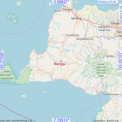 Manggu on map