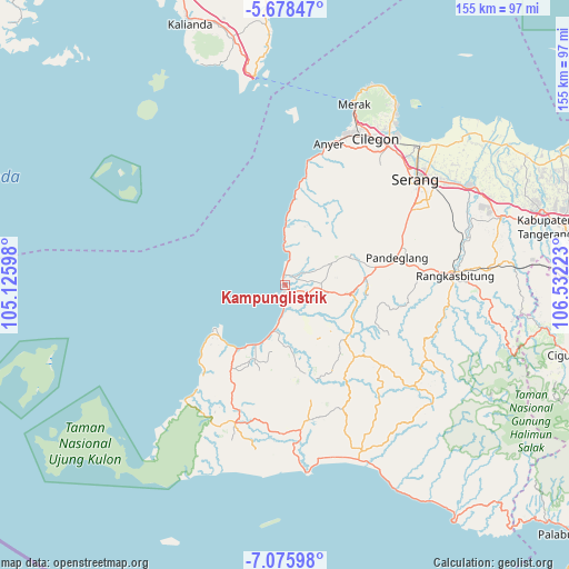 Kampunglistrik on map
