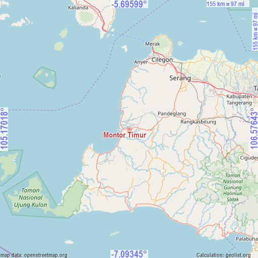 Montor Timur on map