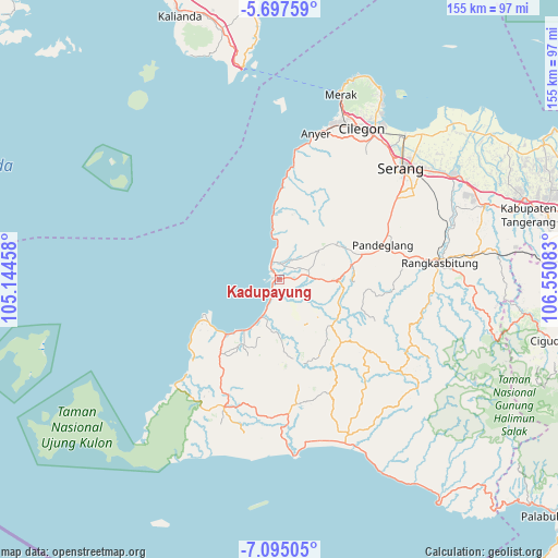 Kadupayung on map