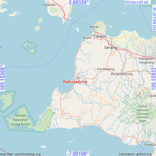 Kadugadung on map