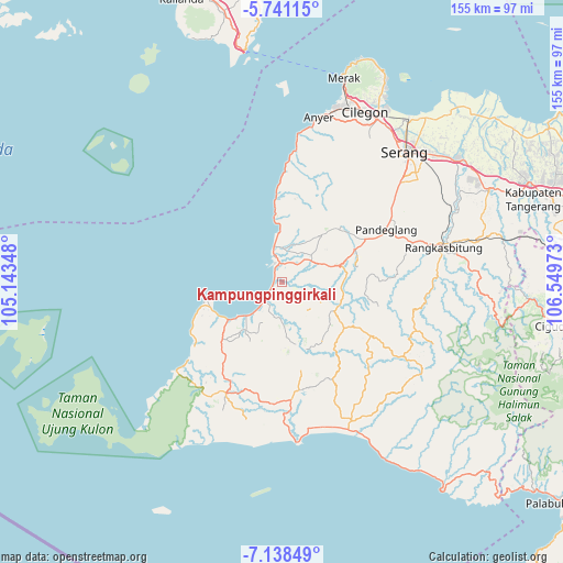 Kampungpinggirkali on map