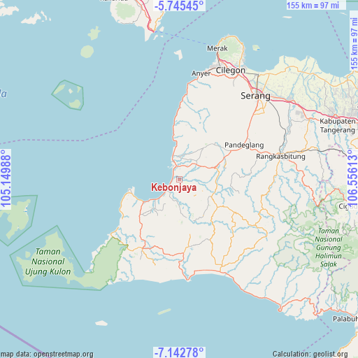 Kebonjaya on map