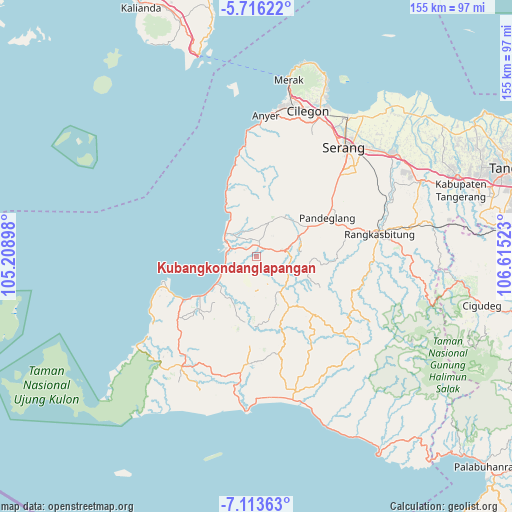 Kubangkondanglapangan on map