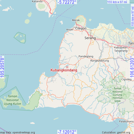 Kubangkondang on map