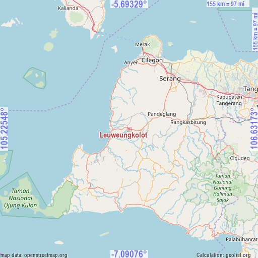 Leuweungkolot on map