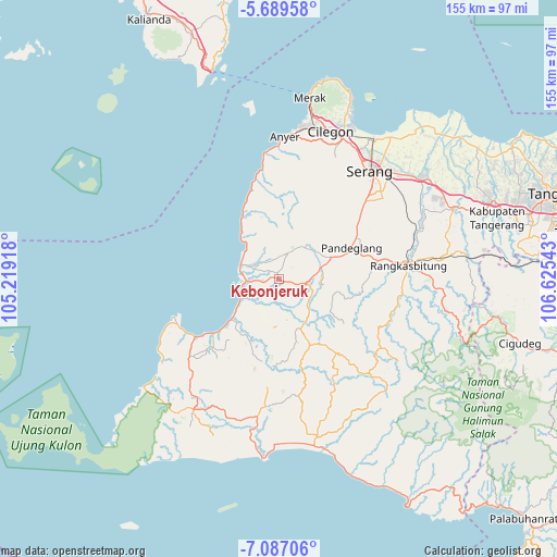 Kebonjeruk on map