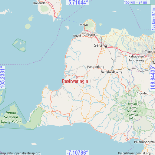 Pasirwaringin on map