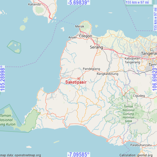 Saketipasir on map