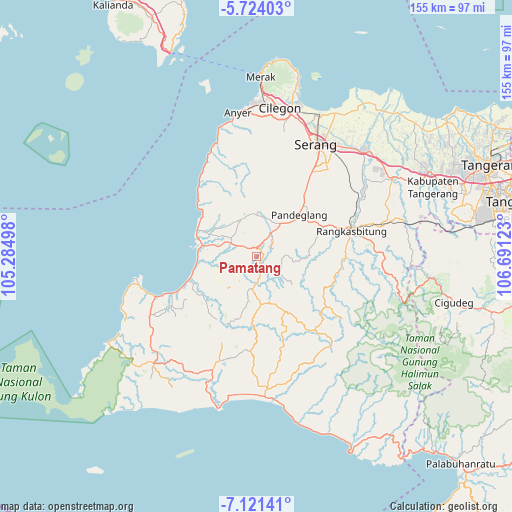 Pamatang on map