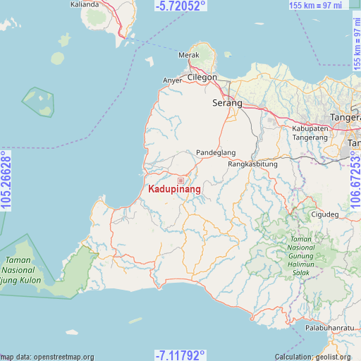 Kadupinang on map