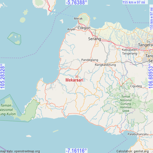 Mekarsari on map