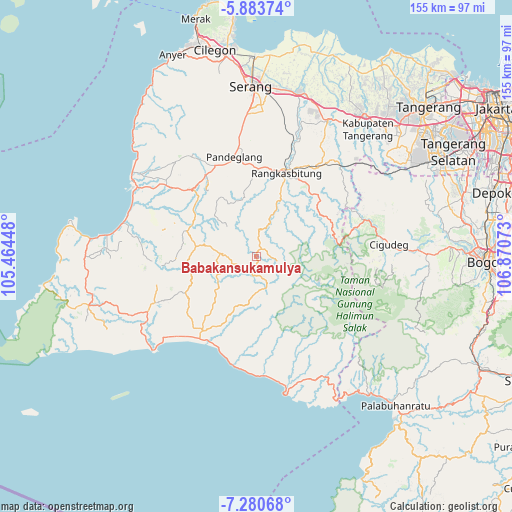 Babakansukamulya on map