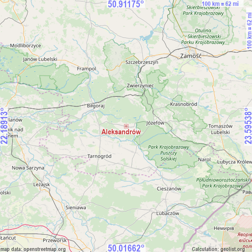 Aleksandrów on map