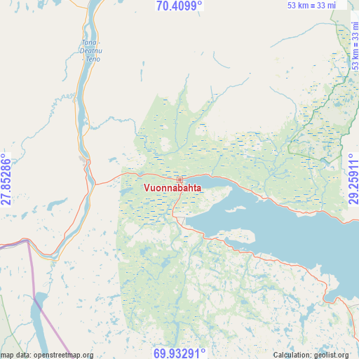Vuonnabahta on map