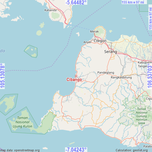 Cibango on map