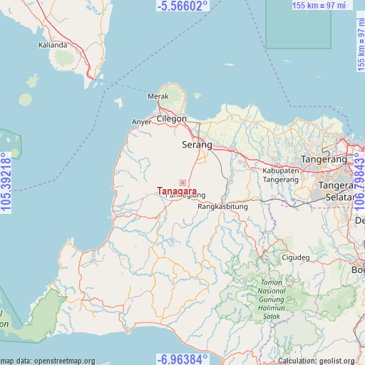 Tanagara on map