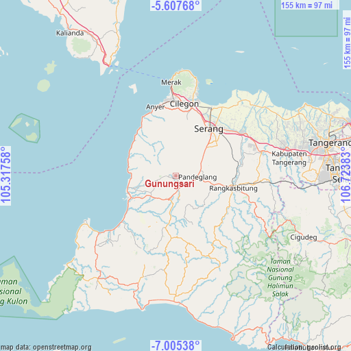 Gunungsari on map