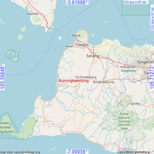 Kurungkambing on map