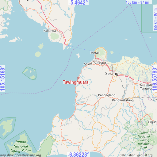 Tawingmuara on map