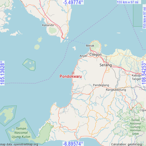 Pondokwaru on map