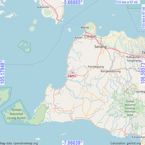 Jami on map