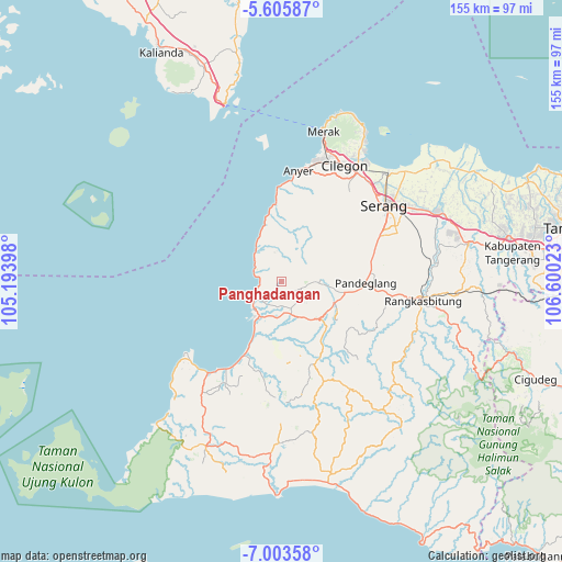 Panghadangan on map