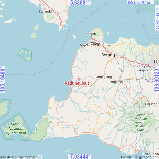 Kaduheuleut on map