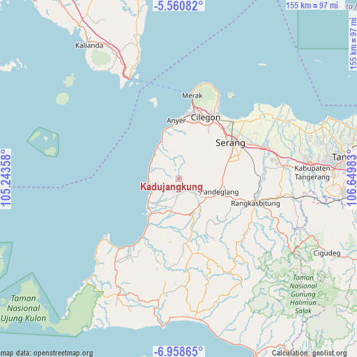 Kadujangkung on map