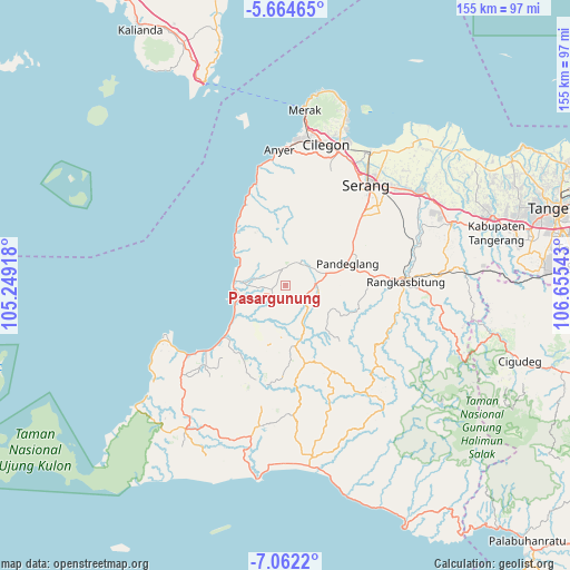 Pasargunung on map