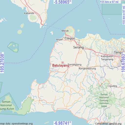 Batulayang on map