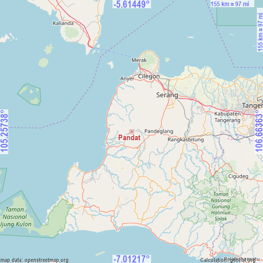 Pandat on map