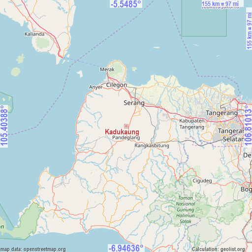 Kadukaung on map