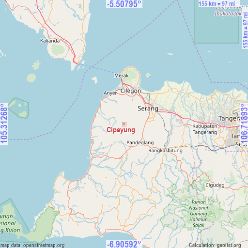 Cipayung on map